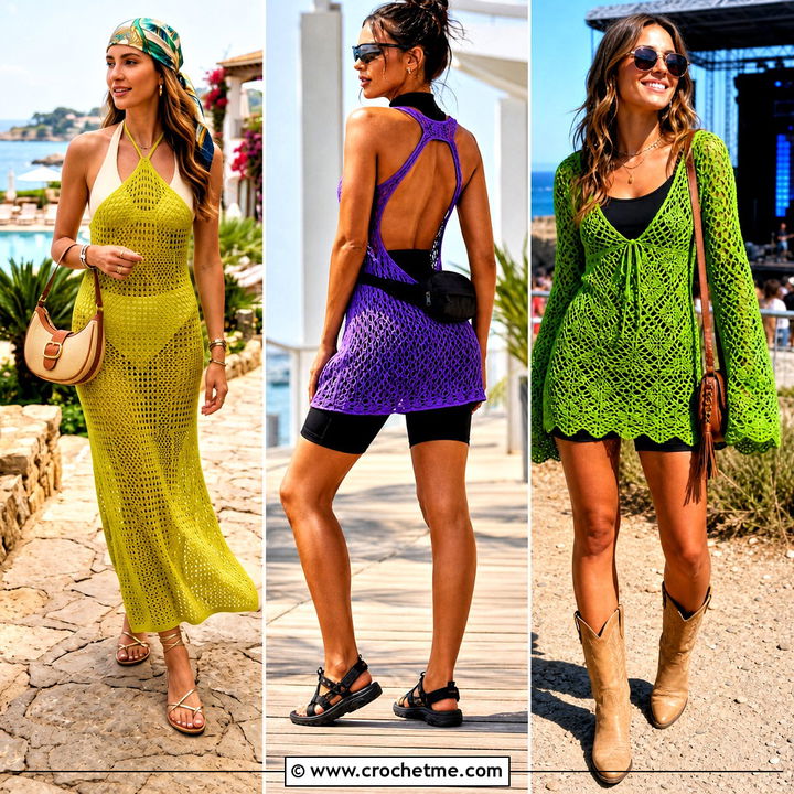 35 Crochet Beach Dress Outfit Ideas for Romantic Seaside Style