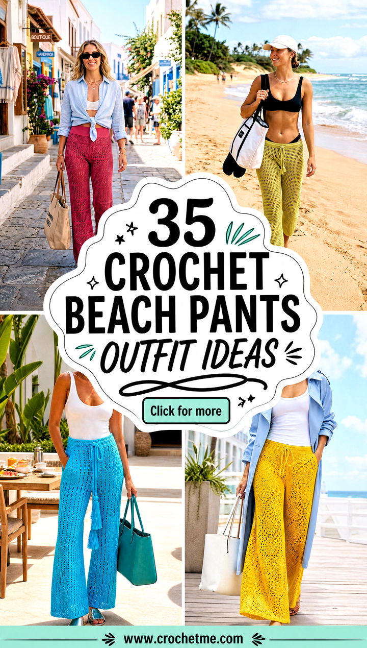 35 crochet beach pants outfit ideas - 35 crochet beach pants outfit ideas