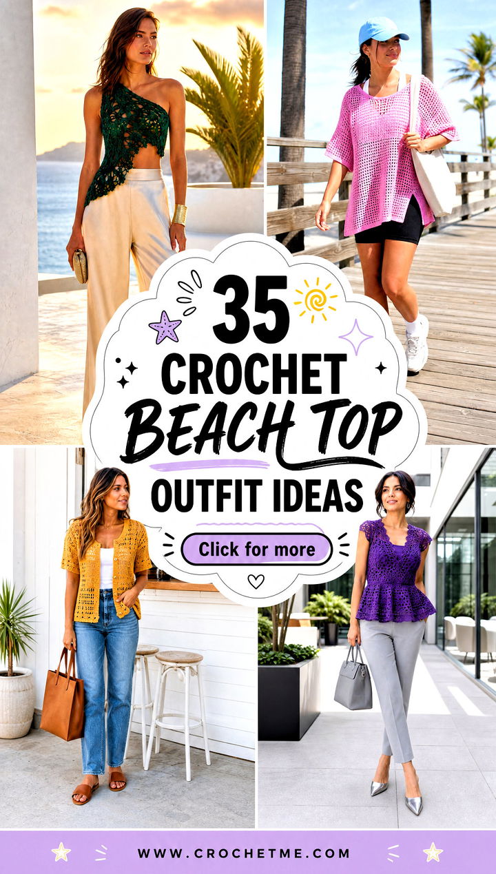 35 crochet beach top outfit ideas - 35 crochet beach top outfit ideas