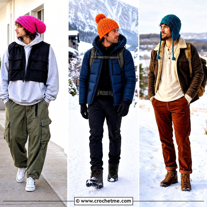 35 Crochet Beanie for Men Outfit Ideas for Cozy Winter Style