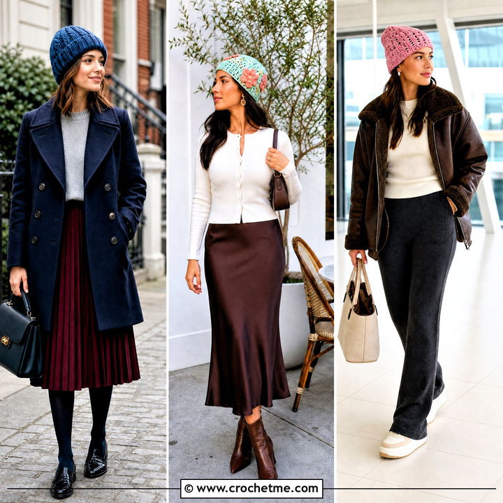 35 Crochet Beanie Hat Outfit Ideas for Cozy Cold-Weather Style