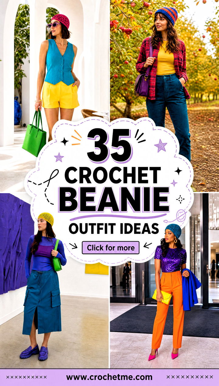35 crochet beanie outfit ideas - 35 crochet beanie outfit ideas