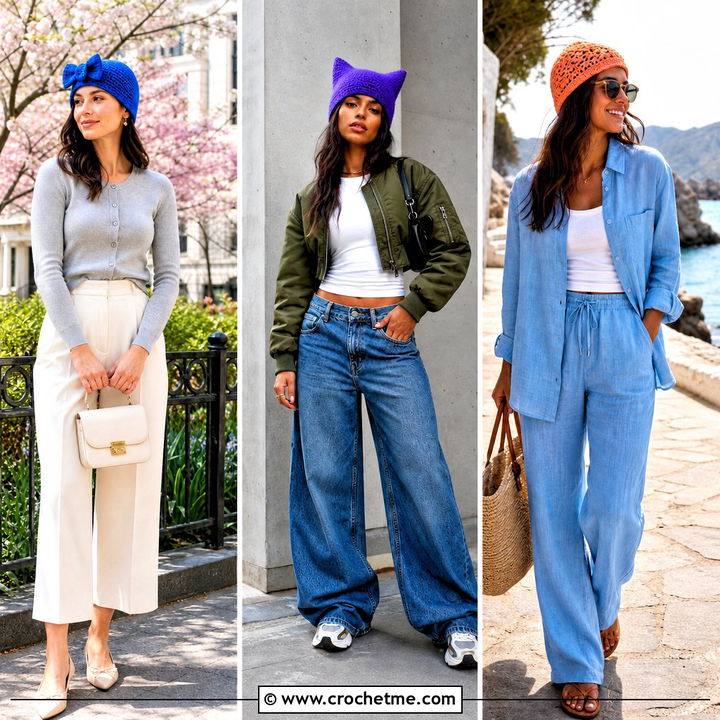35 Crochet Beanies Outfit Ideas for Chic Cold-Weather Looks