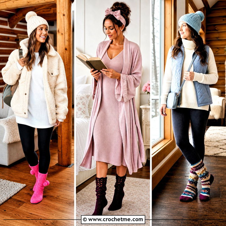 35 Crochet Bed Socks Outfit Ideas for Cozy Nights and Mornings