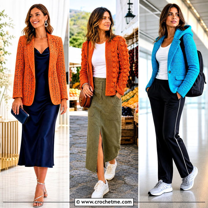 35 Crochet Blazer Outfit Ideas for Polished Modern Style