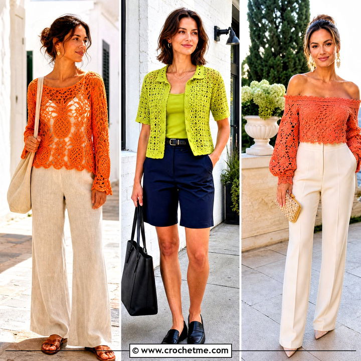 35 Crochet Blouse Outfit Ideas for Fresh Feminine Style