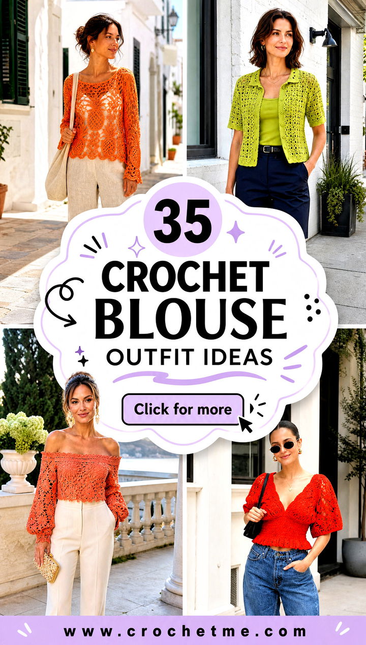 35 crochet blouse outfit ideas - 35 crochet blouse outfit ideas
