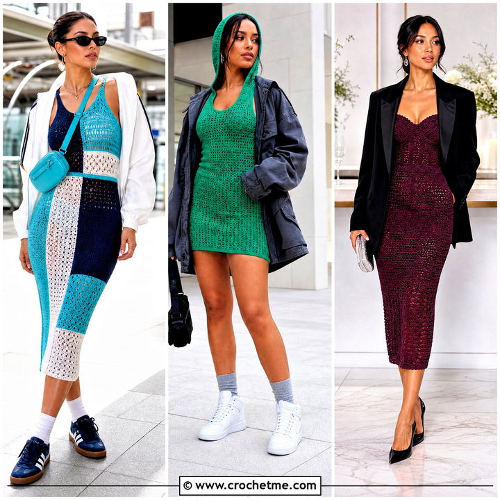 35 Crochet Bodycon Dresses Outfit Ideas for Bold Party Style