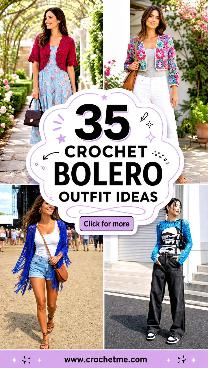 35 crochet bolero outfit ideas - 35 crochet bolero outfit ideas