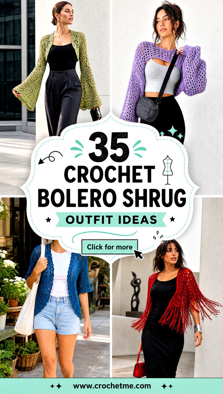35 crochet bolero shrug outfit ideas - 35 crochet bolero shrug outfit ideas