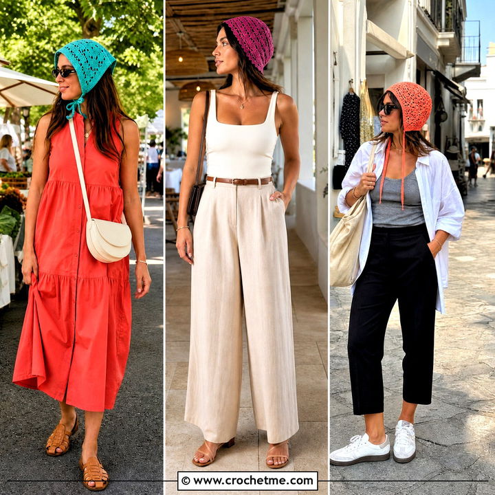 35 Crochet Bonnet Outfit Ideas for Sweet Vintage-Inspired Style