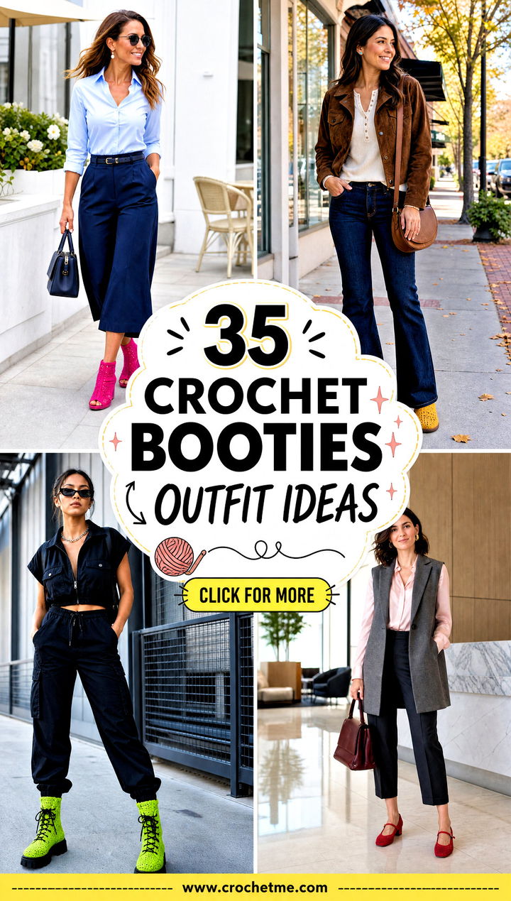 35 crochet booties outfit ideas - 35 crochet booties outfit ideas