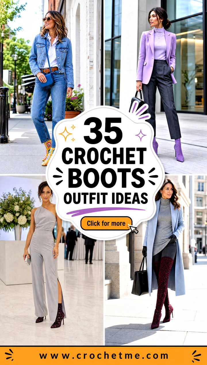 35 crochet boots outfit ideas - 35 crochet boots outfit ideas