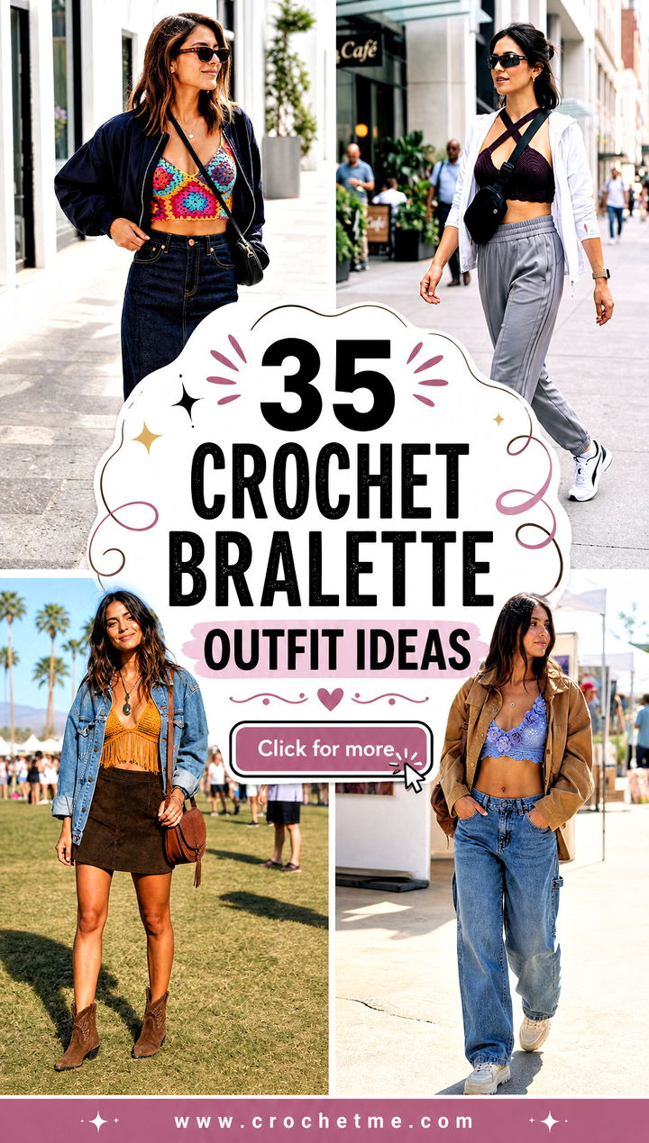 35 crochet bralette outfit ideas - 35 crochet bralette outfit ideas