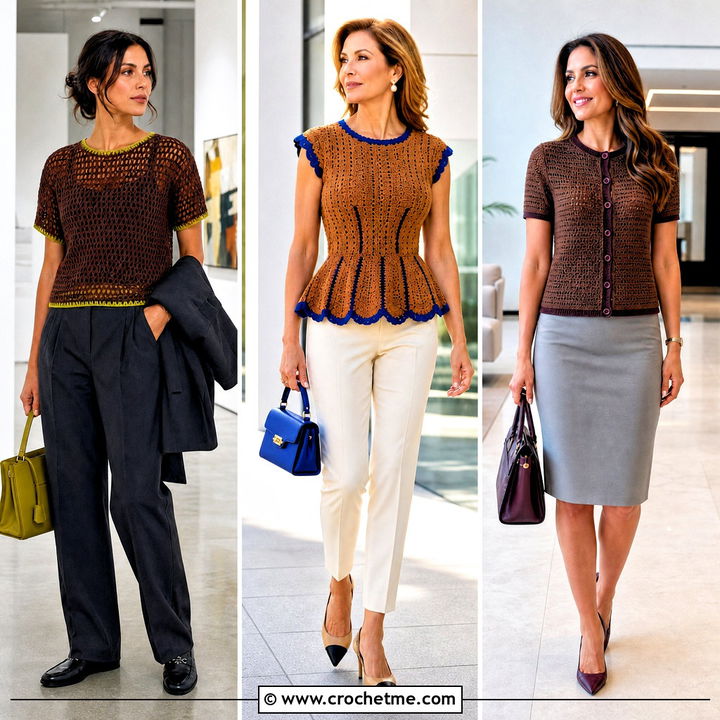 35 Crochet Brown Top Outfit Ideas for Earthy Summer Style