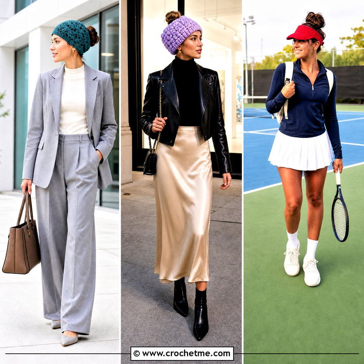 35 Crochet Bun Hat Outfit Ideas for Cozy Messy-Bun Style