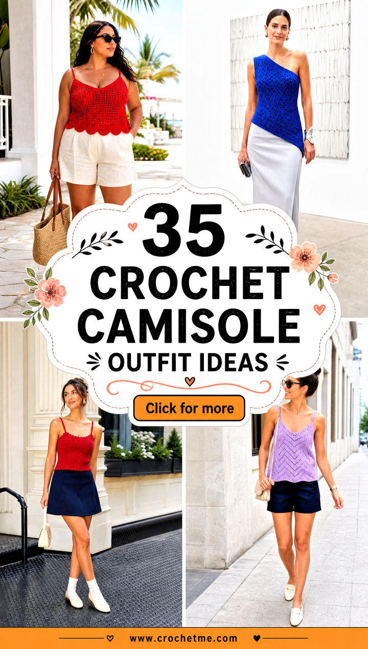 35 crochet camisole outfit ideas - 35 crochet camisole outfit ideas