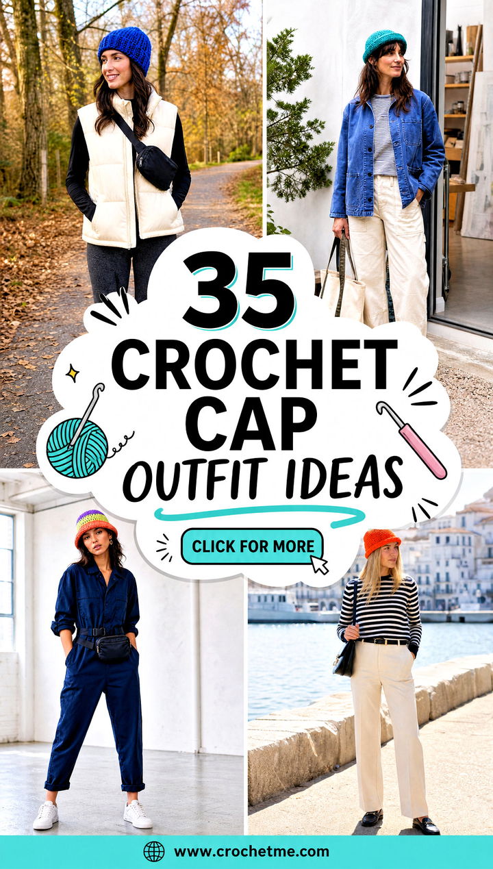 35 crochet cap outfit ideas - 35 crochet cap outfit ideas