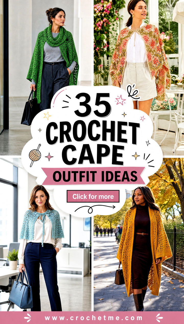 35 crochet cape outfit ideas - 35 crochet cape outfit ideas