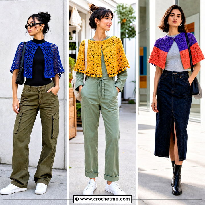35 Crochet Capelet Outfit Ideas for Elegant Layered Looks