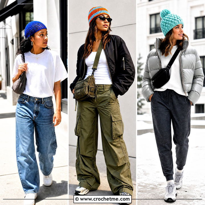 35 Crochet Caps Outfit Ideas for Cozy Cold-Weather Style