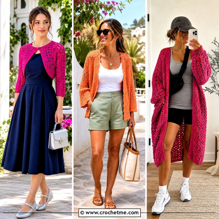 35 Crochet Cardigan for Women Outfit Ideas for Fall Style