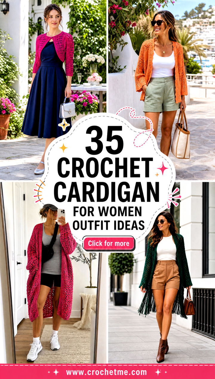 35 crochet cardigan for women outfit ideas - 35 crochet cardigan for women outfit ideas