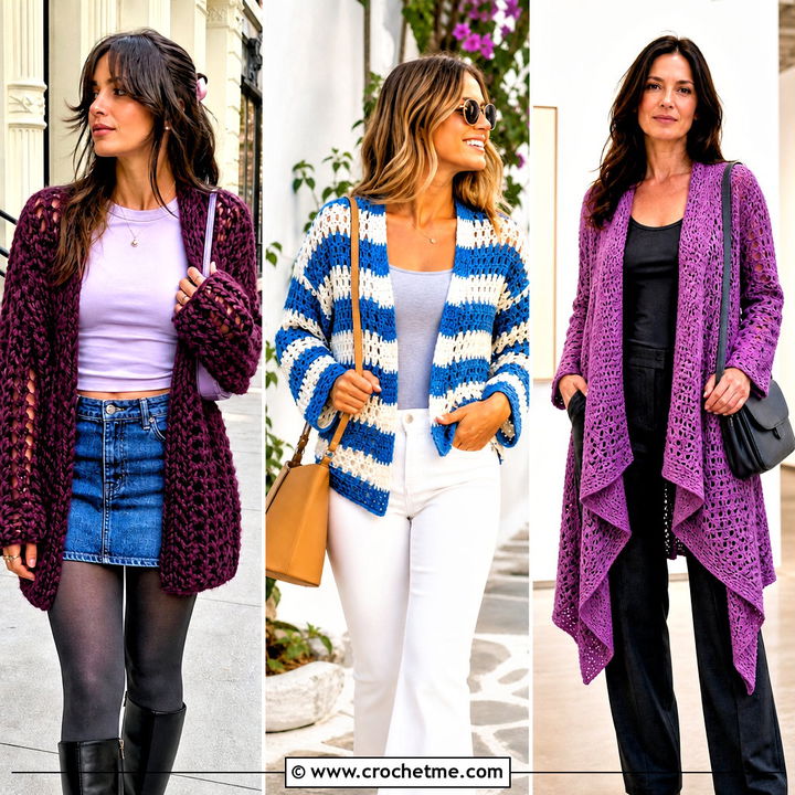 35 Crochet Cardigan Ideas for a Cozy, Handmade Wardrobe