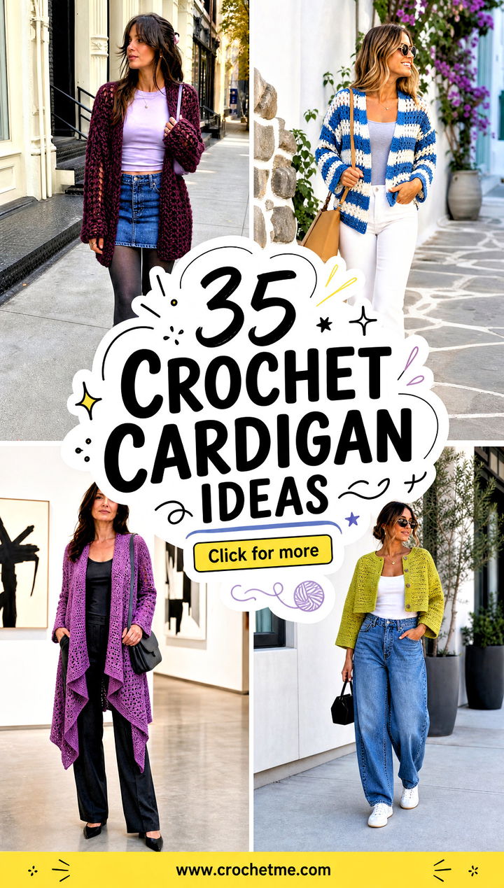 35 crochet cardigan ideas - 35 crochet cardigan ideas