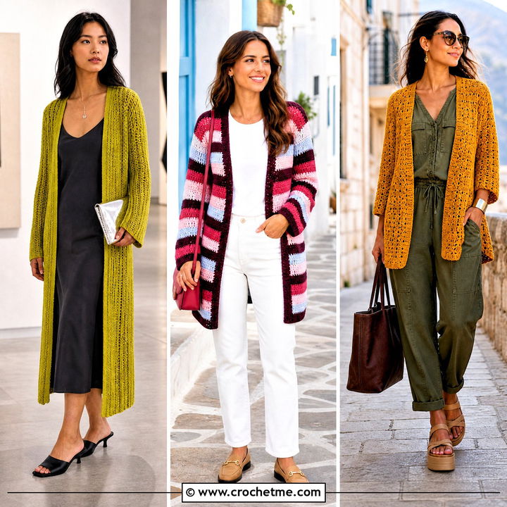 35 Crochet Cardigans for Women Outfit Ideas for Cozy Style