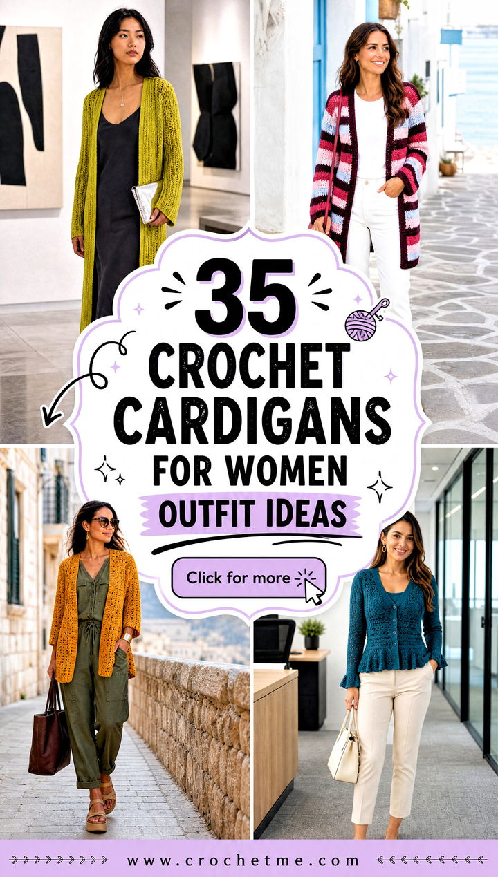 35 crochet cardigans for women outfit ideas - 35 crochet cardigans for women outfit ideas