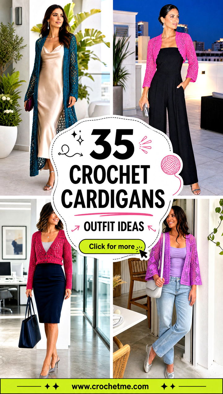 35 crochet cardigans outfit ideas - 35 crochet cardigans outfit ideas