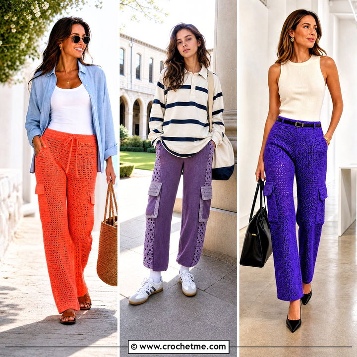 35 Crochet Cargo Pants Outfit Ideas for Bold Festival Style