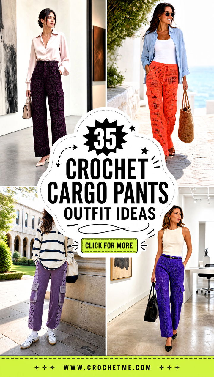 35 crochet cargo pants outfit ideas - 35 crochet cargo pants outfit ideas