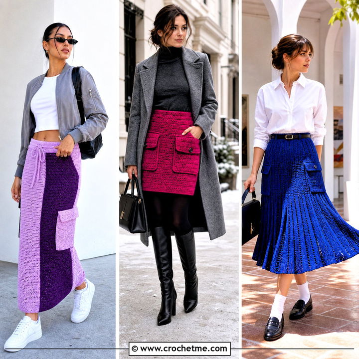 35 Crochet Cargo Skirt Outfit Ideas for Playful Summer Style