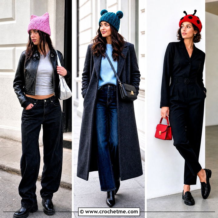 35 Crochet Character Hats Outfit Ideas for Playful Winter Looks