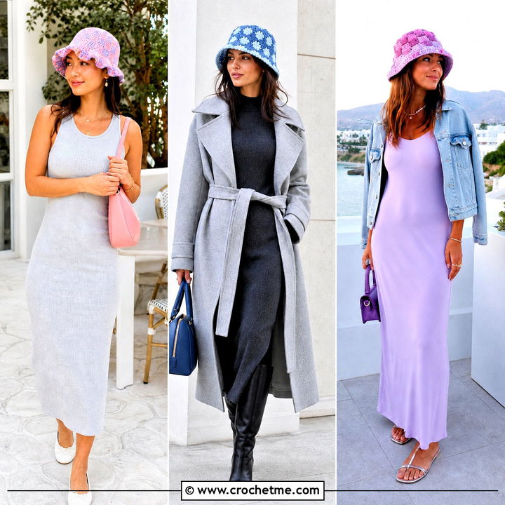 35 Crochet Checkered Bucket Hat Outfit Ideas for Summer Fun
