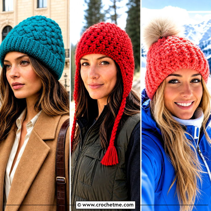 35 Crochet Chunky Beanie Outfit Ideas for Cozy Winter Style