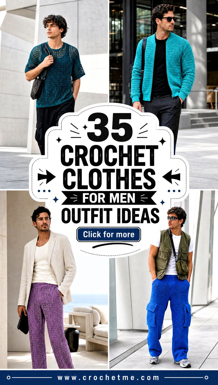 35 crochet clothes for men outfit ideas - 35 crochet clothes for men outfit ideas