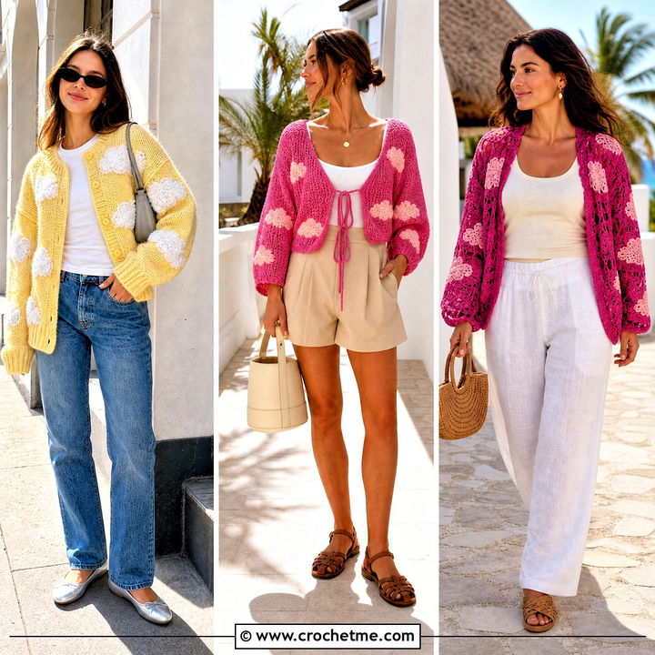 35 Crochet Cloud Cardigan Outfit Ideas for Dreamy Layered Looks