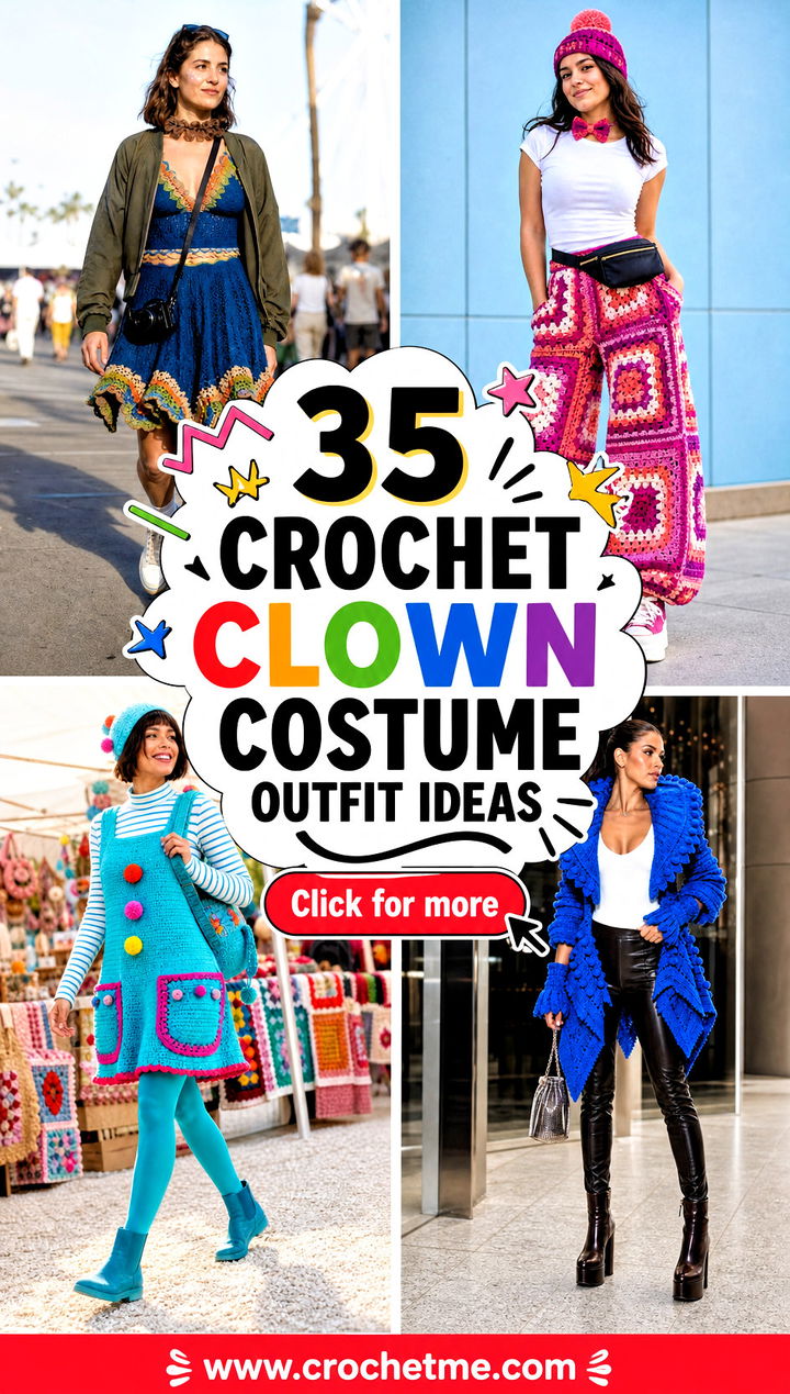 35 crochet clown costume outfit ideas - 35 crochet clown costume outfit ideas