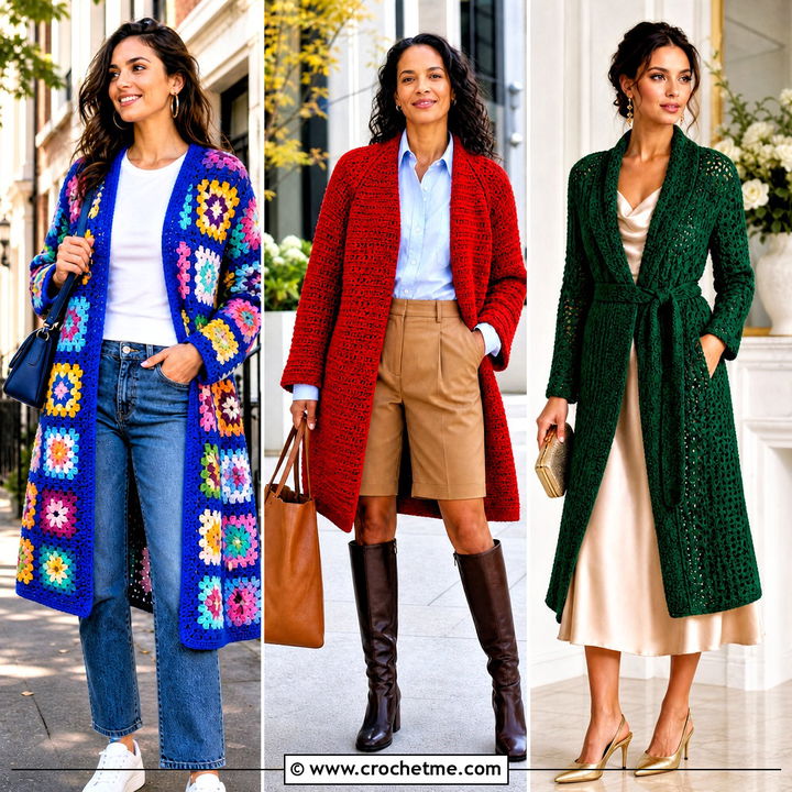 35 Crochet Coat Outfit Ideas for Cozy Cold-Weather Style