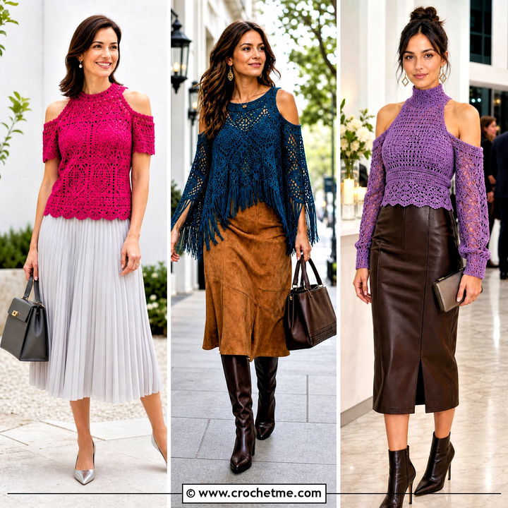 35 Crochet Cold Shoulder Top Outfit Ideas for Chic Summer Looks