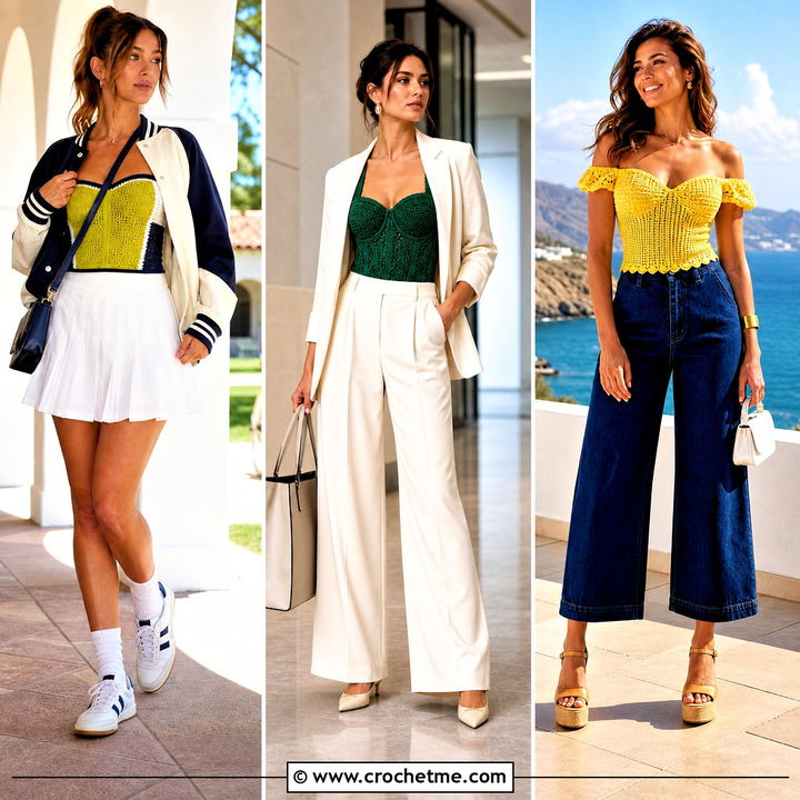 35 Crochet Corset Top Outfit Ideas for Chic Summer Looks