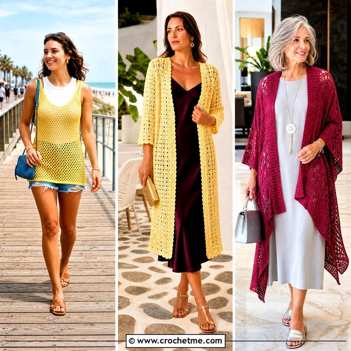 35 Crochet Cover Up Outfit Ideas for Effortless Beach Style
