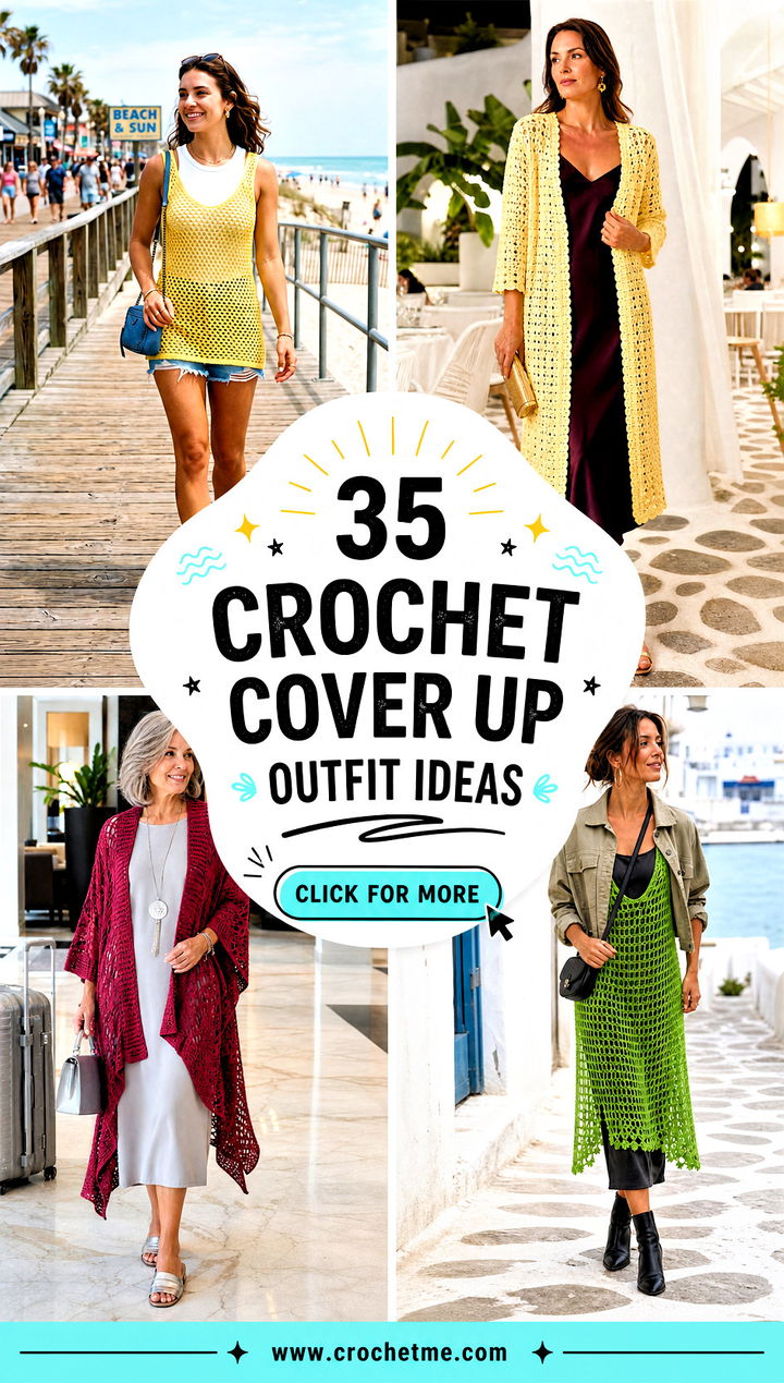 35 crochet cover up outfit ideas - 35 crochet cover up outfit ideas