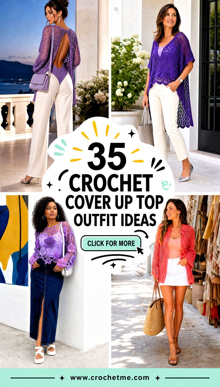 35 crochet cover up top outfit ideas - 35 crochet cover up top outfit ideas