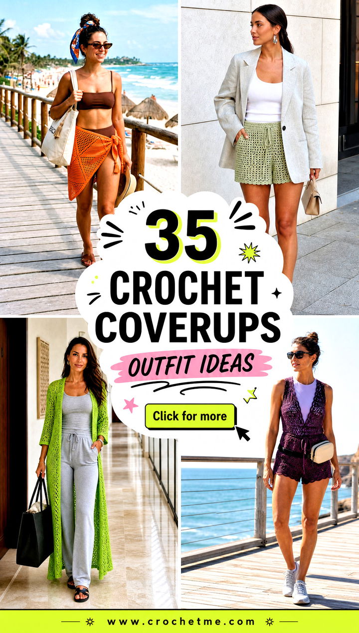 35 crochet coverups outfit ideas - 35 crochet coverups outfit ideas