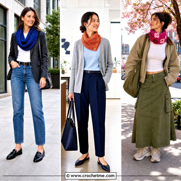 35 Crochet Cowl Outfit Ideas for Cozy Winter Layered Looks