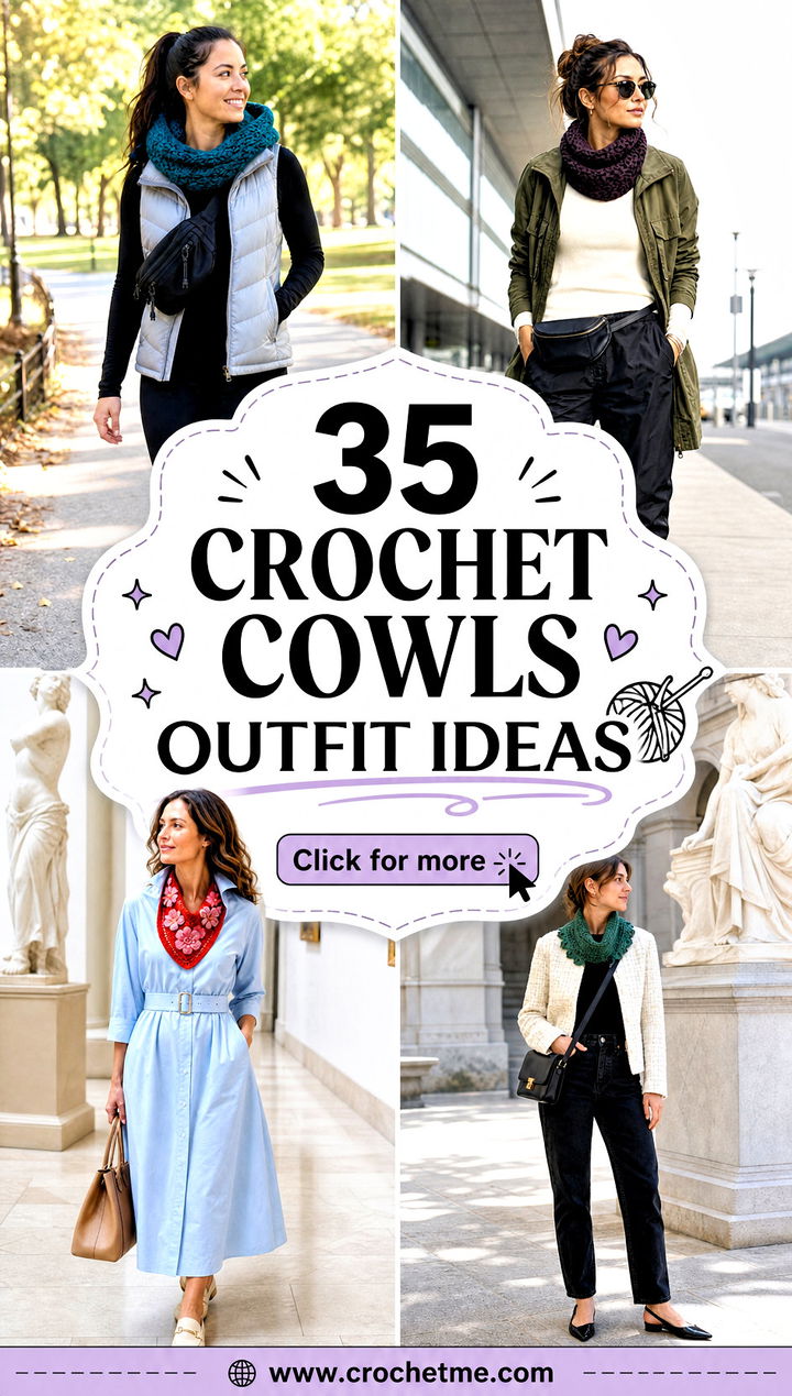 35 crochet cowls outfit ideas - 35 crochet cowls outfit ideas